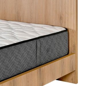 Alicante bed natural color cinnamon oak 100X210X110CM (90X200)