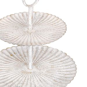 Metal decorative shelf FL0781 antique silver color 38X38CM