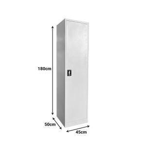 Metal cabinet Koya in light gray color 50x45x180cm