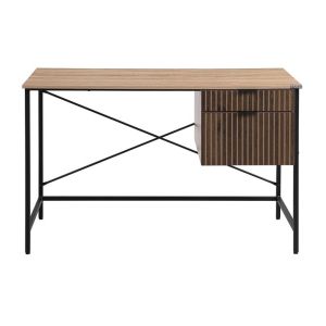 Метално бюро Rythmos Sonoma - цвят орех 120X60X76СМ