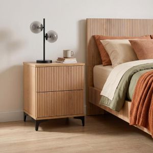 Нощно шкафче Alicante натурален цвят канела дъб 50X34X59СМ