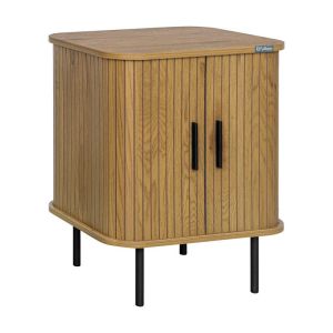 Нощно шкафче FL2459 Sonoma - черен цвят 48X40X60СМ