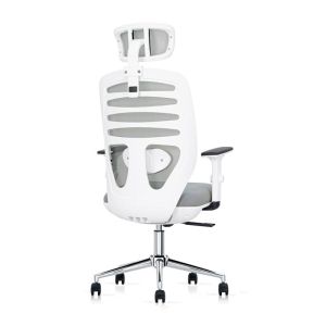 Офис стол FL8036 сив плат64X64X120-128СМ