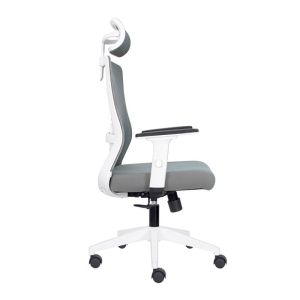 Офис стол FL8067 сив плат 64X64X120-128СМ