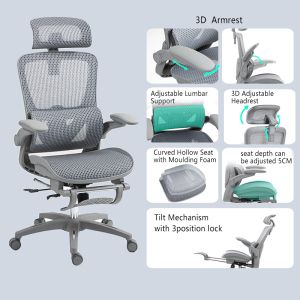 Office chair Zenyk, black, 63x70x126 cm