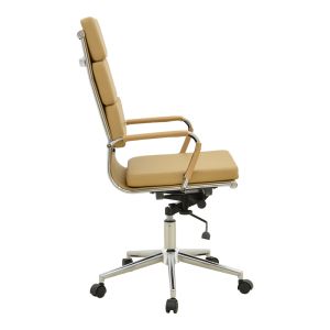 Office chair Tokyo with beige PU 55.5x52x108cm