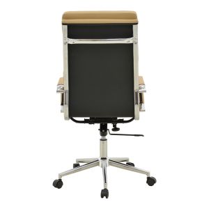 Office chair Tokyo with beige PU 55.5x52x108cm