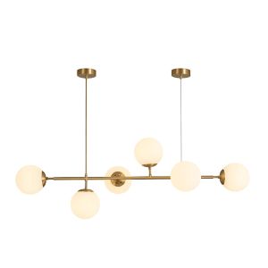 Полилей Bemfy led златиста метална 120x15x15см