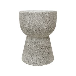 Side table Efria Stone ecru matte MGO D33x46cm