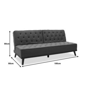 Sofa bed Marco dark gray