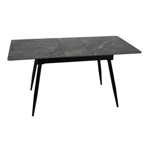 Extendable dining table FL8011 gray with marble color 120-150X70X75CM