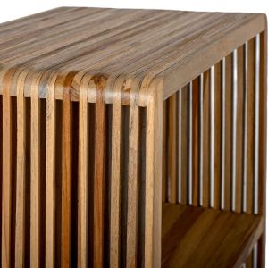 Shelf Gaia brown color 54X35X116CM