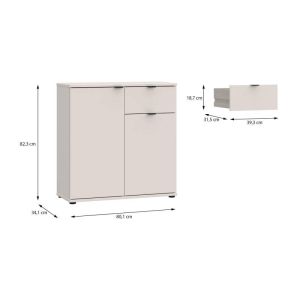 Скрин с чекмеджета Firenze пясъчен цвят 80X34X83СМ