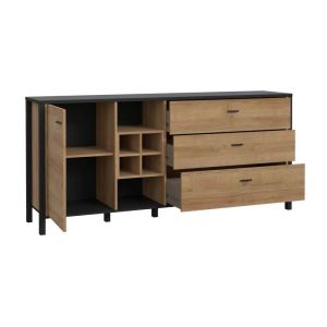 Скрин-бюфет от дъб Terrano Riviera 187X40X85СМ
