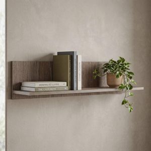 Wall shelf Lumina 120 tobacco color 120X24X20CM