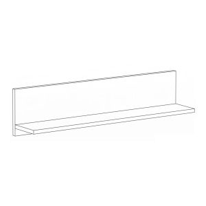 Wall shelf Lumina 120 tobacco color 120X24X20CM