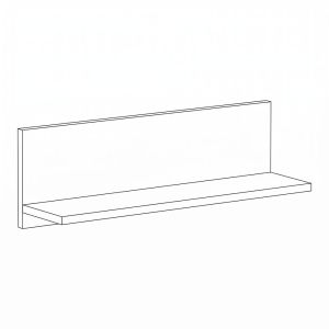 Wall shelf Lumina 90 tobacco color 90X24X20CM