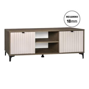 Тв шкаф Aura 138 2V тютюнев цвят с кашмир 138X50X40СМ