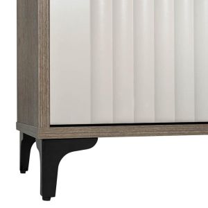Тв шкаф Aura 183 2V тютюнев цвят с кашмир 183X50X40СМ