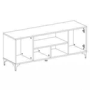 Тв шкаф Lumina 183 2V цвят тютюн 183X50X40СМ