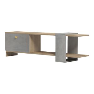ТВ шкаф Standi в цвят сонома-сив цимент 120x25x36.8см