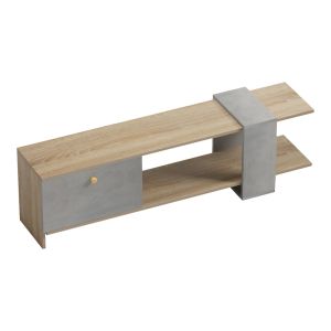 ТВ шкаф Standi в цвят сонома-сив цимент 120x25x36.8см