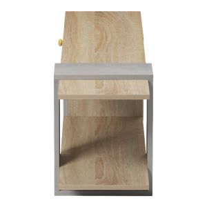ТВ шкаф Standi в цвят сонома-сив цимент 120x25x36.8см
