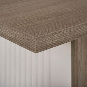 Dining table Aura tobacco with cashmere color 160(+40)X90X75