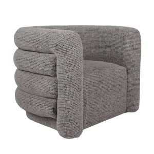 Armchair Fiora beige fabric 70X91X81CM