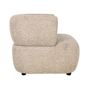 Haven armchair beige fabric 71X90X87CM
