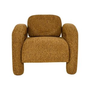 Snug Lounge armchair, mustard fabric color, 75X85X80CM