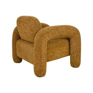 Snug Lounge armchair, mustard fabric color, 75X85X80CM