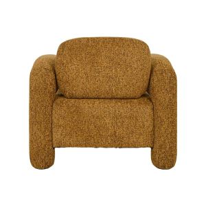 Snug Lounge armchair, mustard fabric color, 75X85X80CM