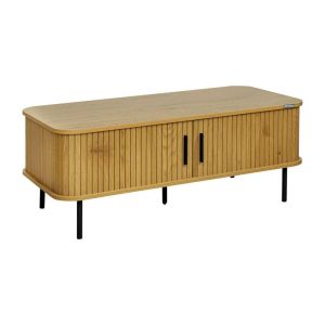 Coffee table FL2459 Sonoma - black color 100X50X40CM