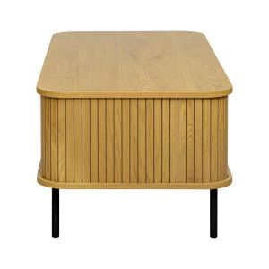 Coffee table FL2459 Sonoma - black color 100X50X40CM