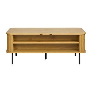 Coffee table FL2459 Sonoma - black color 100X50X40CM