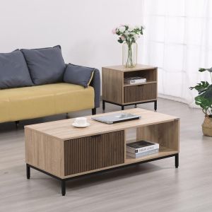 Rythmos Sonoma coffee table - walnut color 110X50X40CM