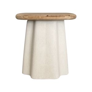 Loberta coffee tables set of 2, natural fir with white