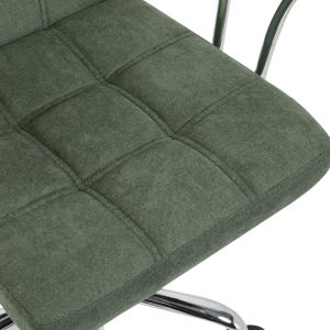 Офис стол Buleco маслинено зелен плат 56x46x74-86см