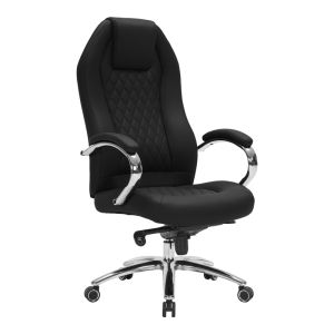 Офис стол Ionia черен PU 67x49.5x123см