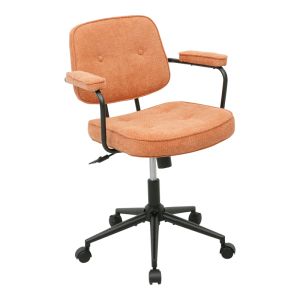 Офис стол Leberta теракота плат 64x63.5x86-96см