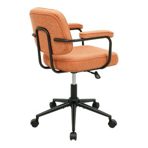 Офис стол Leberta теракота плат 64x63.5x86-96см