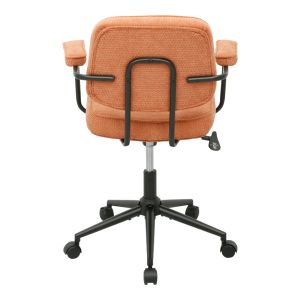 Офис стол Leberta теракота плат 64x63.5x86-96см