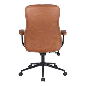 Офис стол Philareti кафяв PU 74x71.5x108-118см