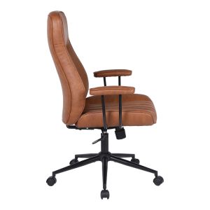 Офис стол Philareti кафяв PU 74x71.5x108-118см