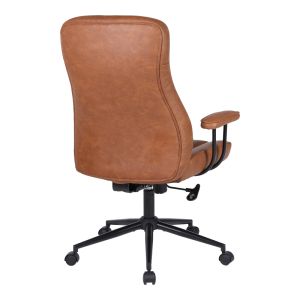 Офис стол Philareti кафяв PU 74x71.5x108-118см