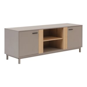 ТВ шкаф Polenio капучино с естествен цвят 150x40x53см