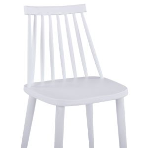 Комплект маса и столове 5 части Paloma HM11389 Бял-sonama Mdf плот