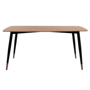 Комплект за трапезария 5 части Jolie HM12123.01 Mdf плот в естествен дървесен цвят - кипарисово зелено кадифе