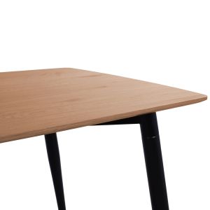 Комплект за трапезария 5 части Jolie HM12123.01 Mdf плот в естествен дървесен цвят - кипарисово зелено кадифе
